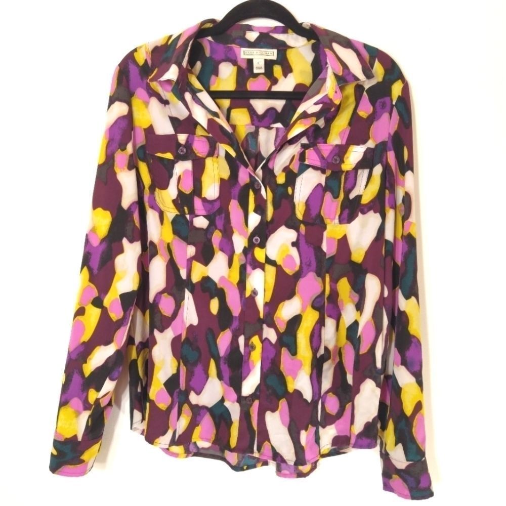 Dana Buchman Woman's Button Up Shirt Size L